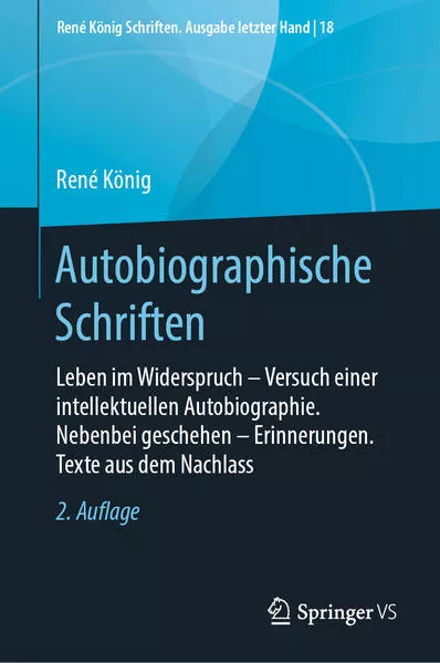 Cover: Autobiographische Schriften