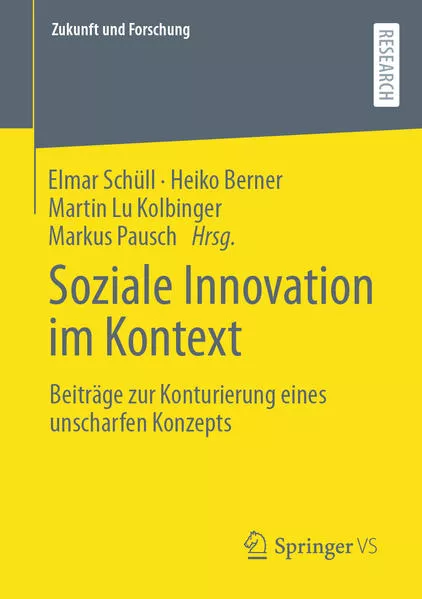 Cover: Soziale Innovation im Kontext