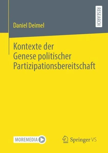 Cover: Kontexte der Genese politischer Partizipationsbereitschaft