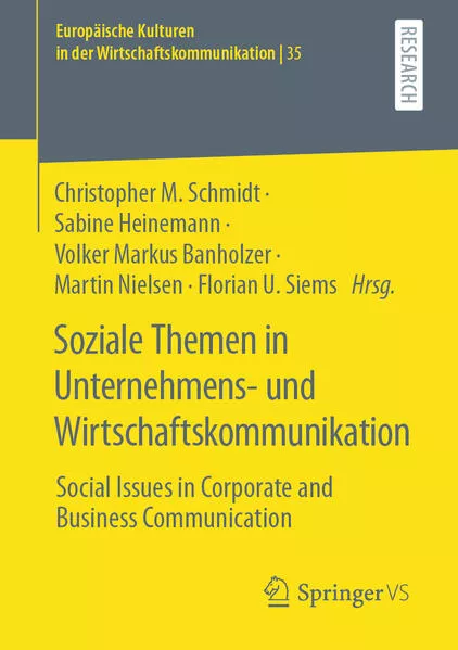 Cover: Soziale Themen in Unternehmens- und Wirtschaftskommunikation