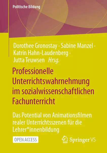 Cover: Professionelle Unterrichtswahrnehmung im sozialwissenschaftlichen Fachunterricht