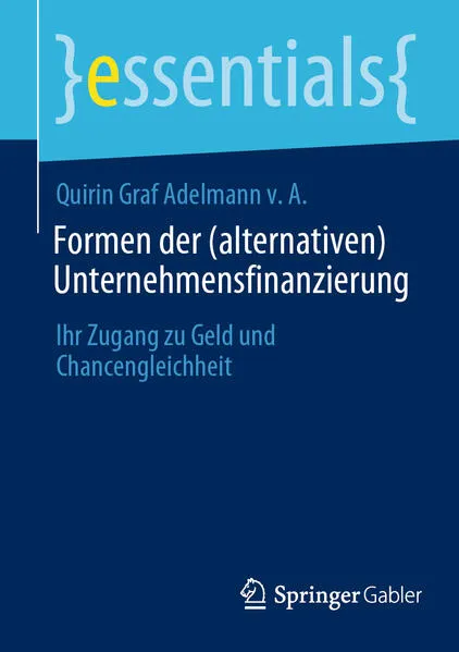 Cover: Formen der (alternativen) Unternehmensfinanzierung