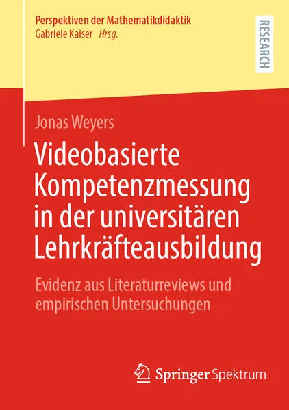 Cover: Videobasierte Kompetenzmessung in der universitären Lehrkräfteausbildung