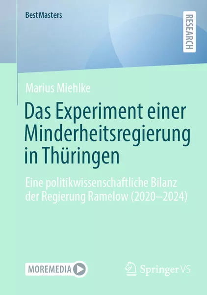 Cover: Das Experiment einer Minderheitsregierung in Thüringen