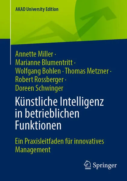 Cover: Künstliche Intelligenz in betrieblichen Funktionen