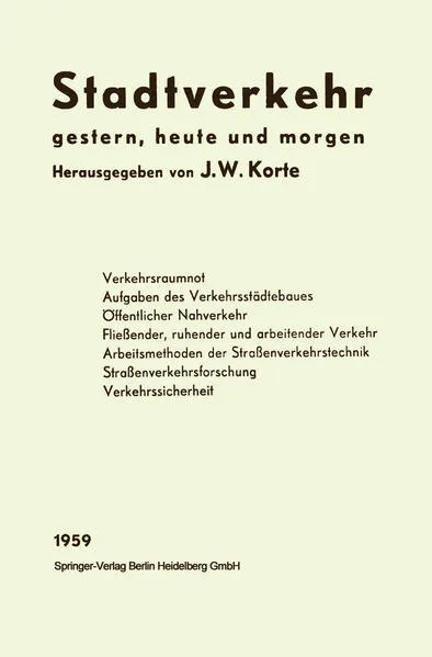 Cover: Stadtverkehr