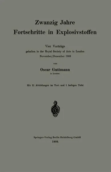 Cover: Zwanzig Jahre Fortschritte in Explosivstoffen