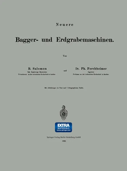 Cover: Neuere Bagger- und Erdgrabemaschinen