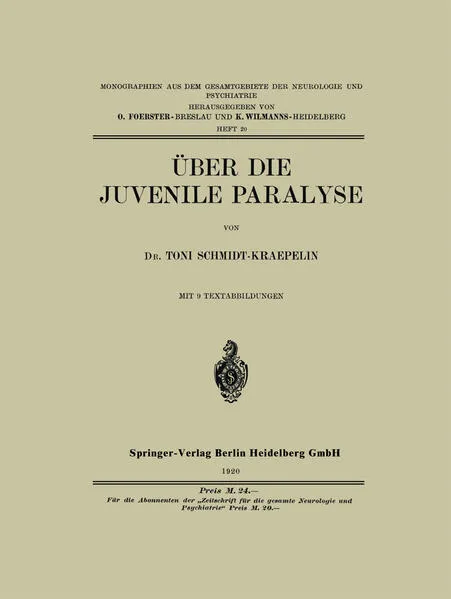 Über die Juvenile Paralyse