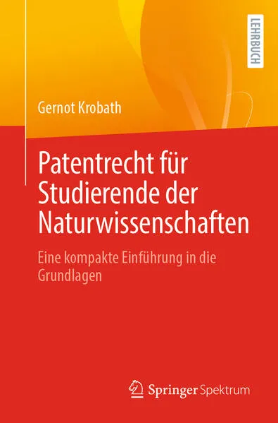 Cover: Patentrecht für Studierende der Naturwissenschaften