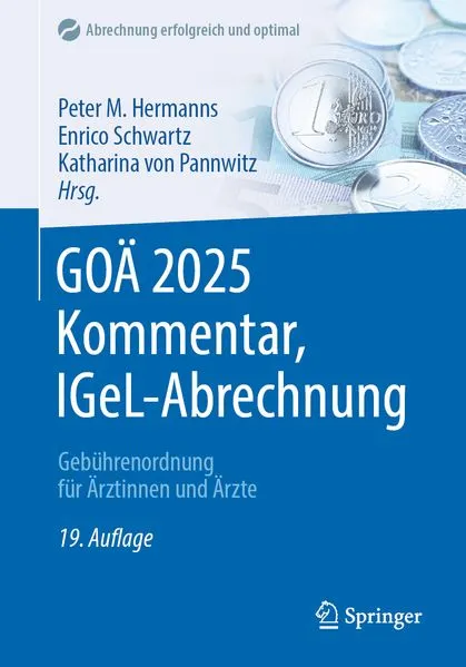 Cover: GOÄ 2025 Kommentar, IGeL-Abrechnung