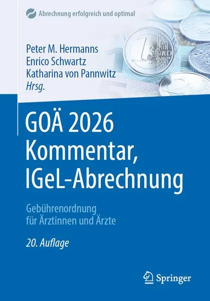 Cover: GOÄ 2026 Kommentar, IGeL-Abrechnung