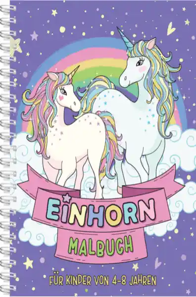 Einhorn-Malbuch für Kinder ab 4 Jahren