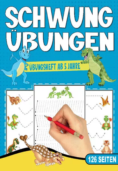Schwungübungen Übungsheft ab 5 Jahre – Das Dino Lernheft für Jungen