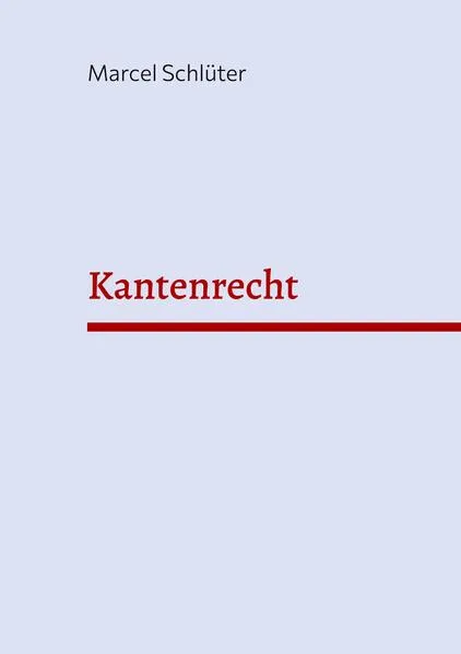 Cover: Kantenrecht