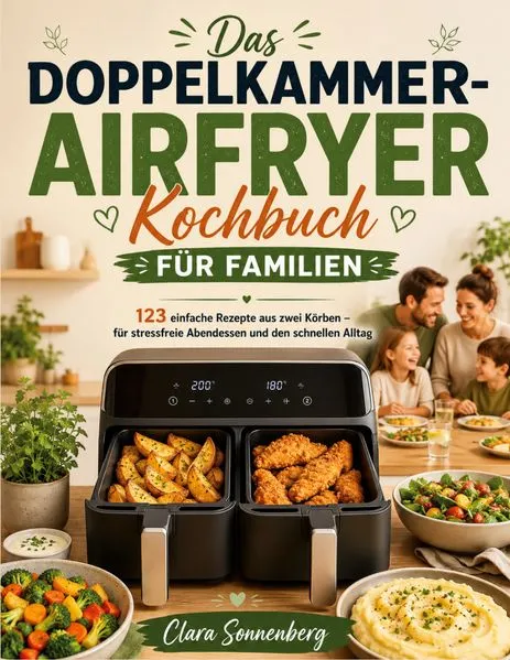 Cover: Das Doppelkammer-Airfryer Kochbuch für Familien