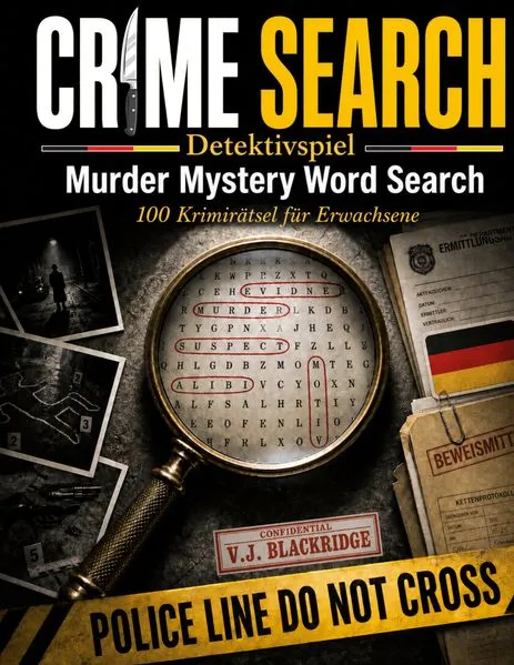 Cover: Crime Search | Detektivspiel | Murder Mystery Word Search