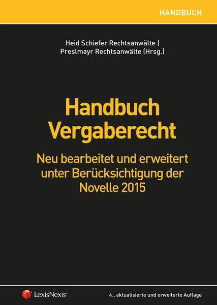 Cover: Handbuch Vergaberecht