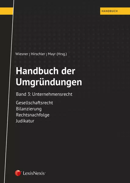Cover: Handbuch der Umgründungen, Band 3