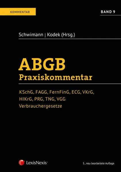 Cover: ABGB Praxiskommentar / ABGB Praxiskommentar - Band 9, 5. Auflage