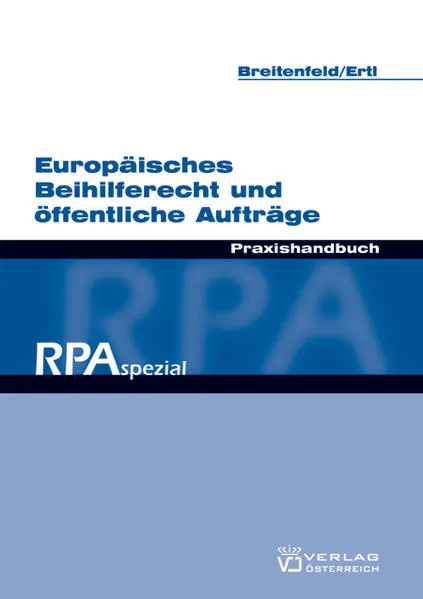 Cover: Europäisches Beihilferecht und öffentliche Aufträge