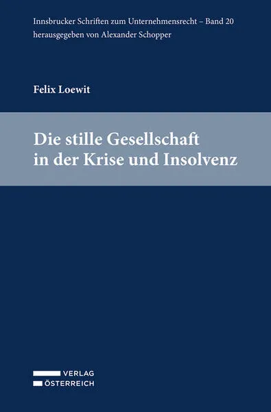 Cover: Die stille Gesellschaft in der Krise und Insolvenz