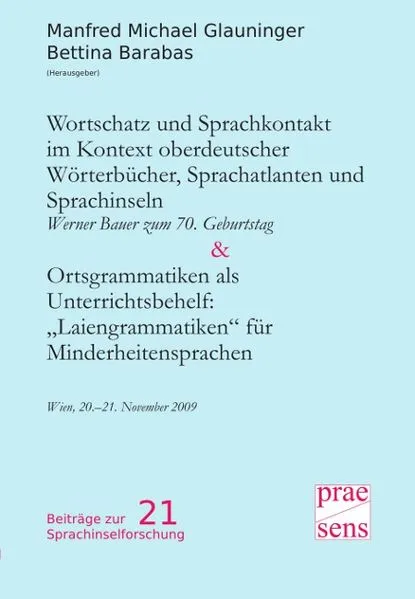 Wortschatz und Sprachkontakt im Kontext oberdeutscher Wörterbücher, Sprachatlanten und Sprachinseln. Werner Bauer zum 70. Geburtstag | Ortsgrammatiken als Unterrichtsbehelf: „Laiengrammatiken“ für Minderheitensprachen