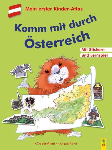 Cover: Komm mit durch Österreich. Mit dem Kinder-Atlas durch unser Land