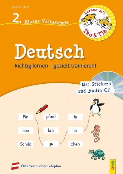 Cover: Lernen mit Teo und Tia Deutsch – 2. Klasse Volksschule mit CD