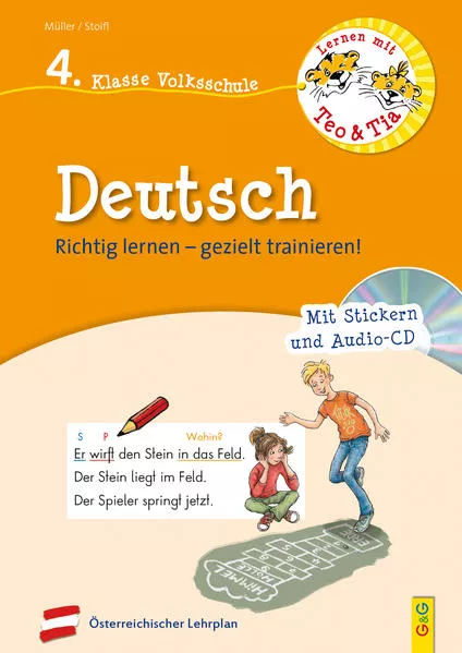 Cover: Lernen mit Teo und Tia Deutsch – 4. Klasse Volksschule mit CD