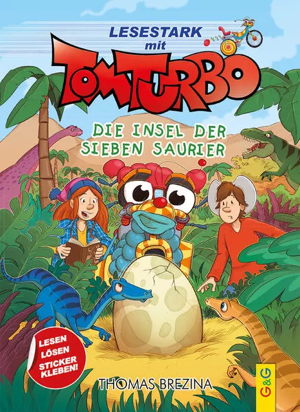 Cover: Tom Turbo - Lesestark - Die Insel der sieben Saurier