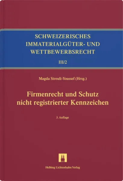 Cover: Firmenrecht und Schutz nicht registrierter Kennzeichen