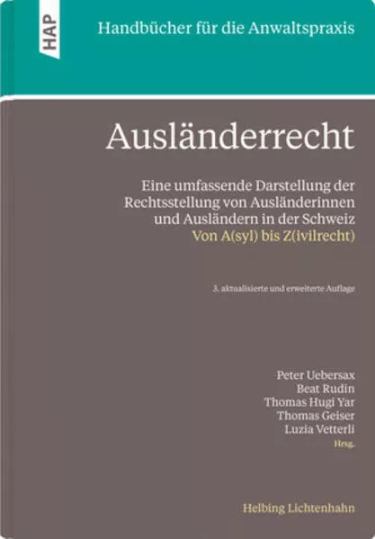 Cover: Ausländerrecht