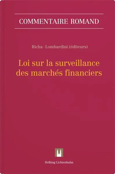 Loi sur la surveillance des marchés financiers (LFINMA)