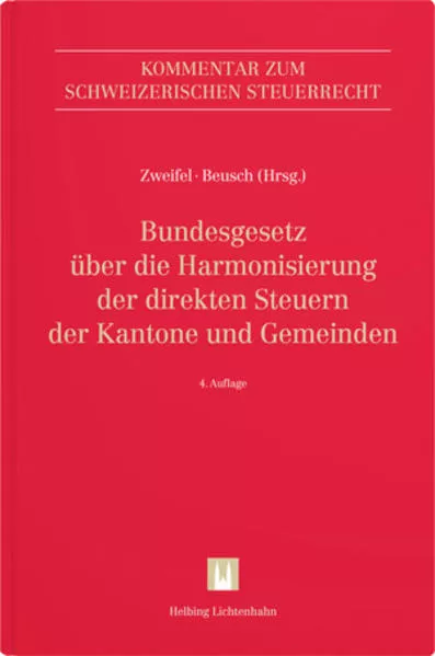Cover: Bundesgesetz über die Harmonisierung der direkten Steuern der Kantone und Gemeinden