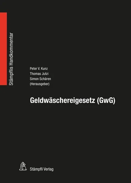 Cover: Geldwäschereigesetz (GwG)