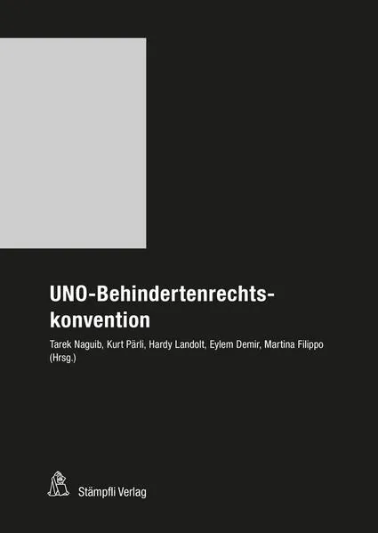 Cover: UNO-Behindertenrechtskonvention