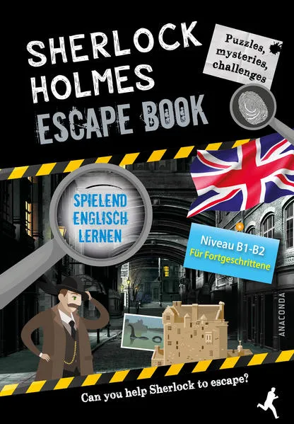 Cover: Sherlock Holmes Escape Book. Spielend Englisch lernen – für Fortgeschrittene Sprachniveau B1–B2
