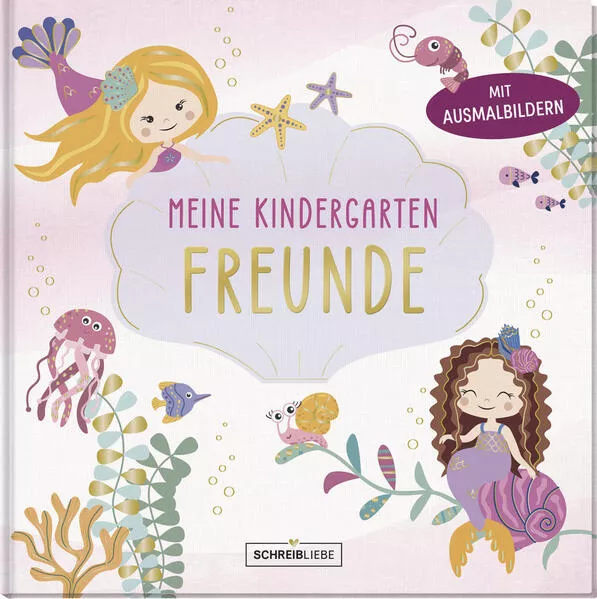 Kindergarten Freundebuch Meerjungfrau