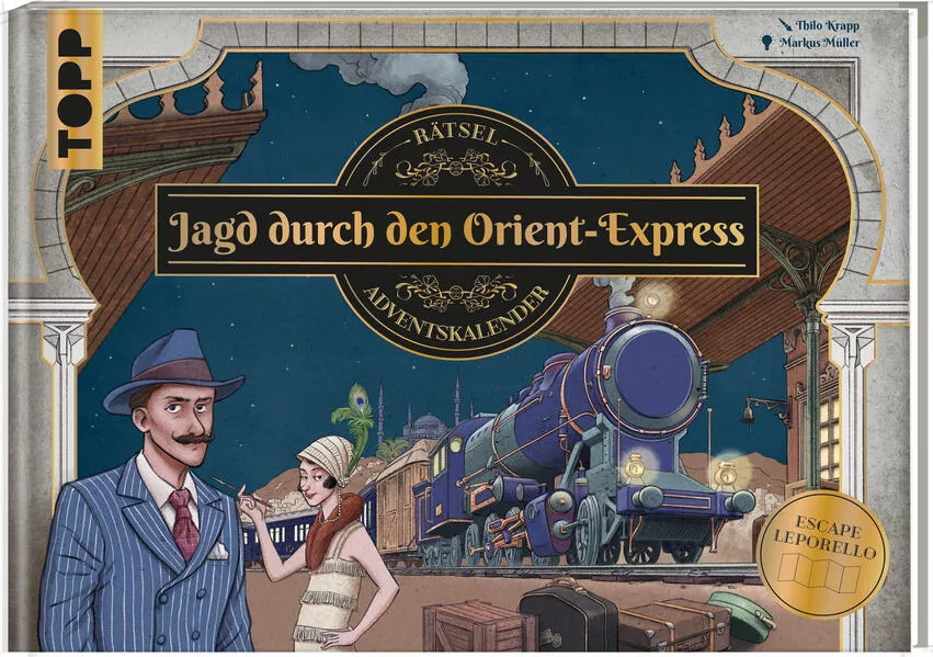 Cover: Jagd durch den Orient-Express – Escape-Leporello