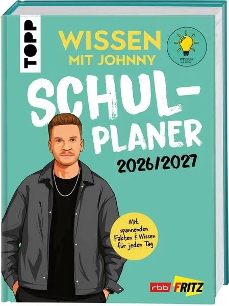 Cover: Wissen mit Johnny: Schulplaner 2026/2027
