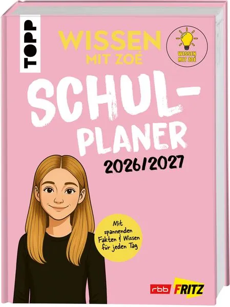 Cover: Wissen mit Zoé: Schulplaner 2026/2027