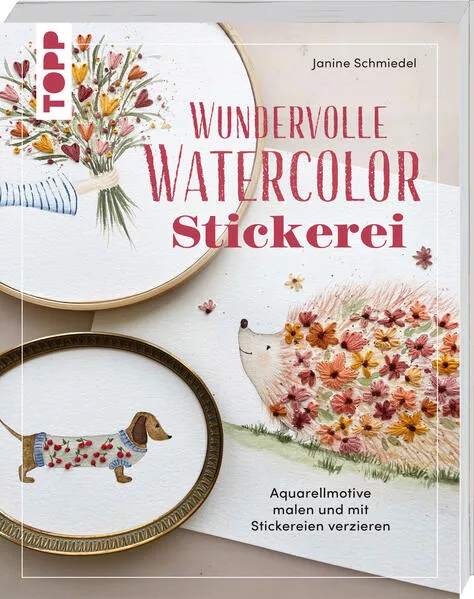 Cover: Wundervolle Watercolor Stickerei