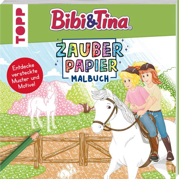 Cover: Zauberpapier Malbuch Bibi & Tina