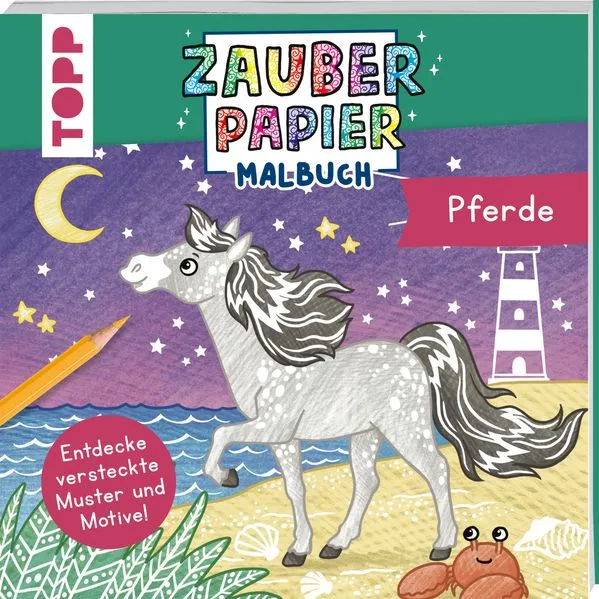 Zauberpapier Malbuch Pferde