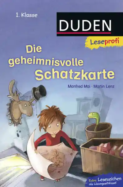 Cover: Duden Leseprofi – Die geheimnisvolle Schatzkarte, 1. Klasse