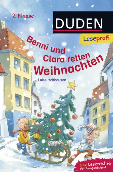 Cover: Duden Leseprofi – Benni und Clara retten Weihnachten, 2. Klasse