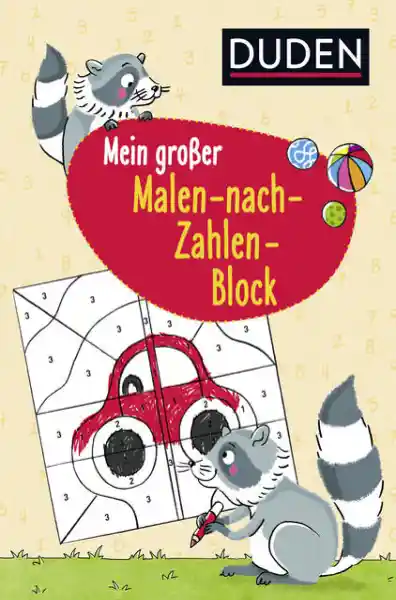 Cover: Duden: Mein großer Malen-nach-Zahlen-Block