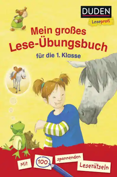 Cover: Duden Leseprofi – Mein großes Lese-Übungsbuch für die 1. Klasse
