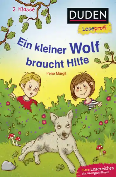 Cover: Duden Leseprofi – Ein kleiner Wolf braucht Hilfe, 2. Klasse